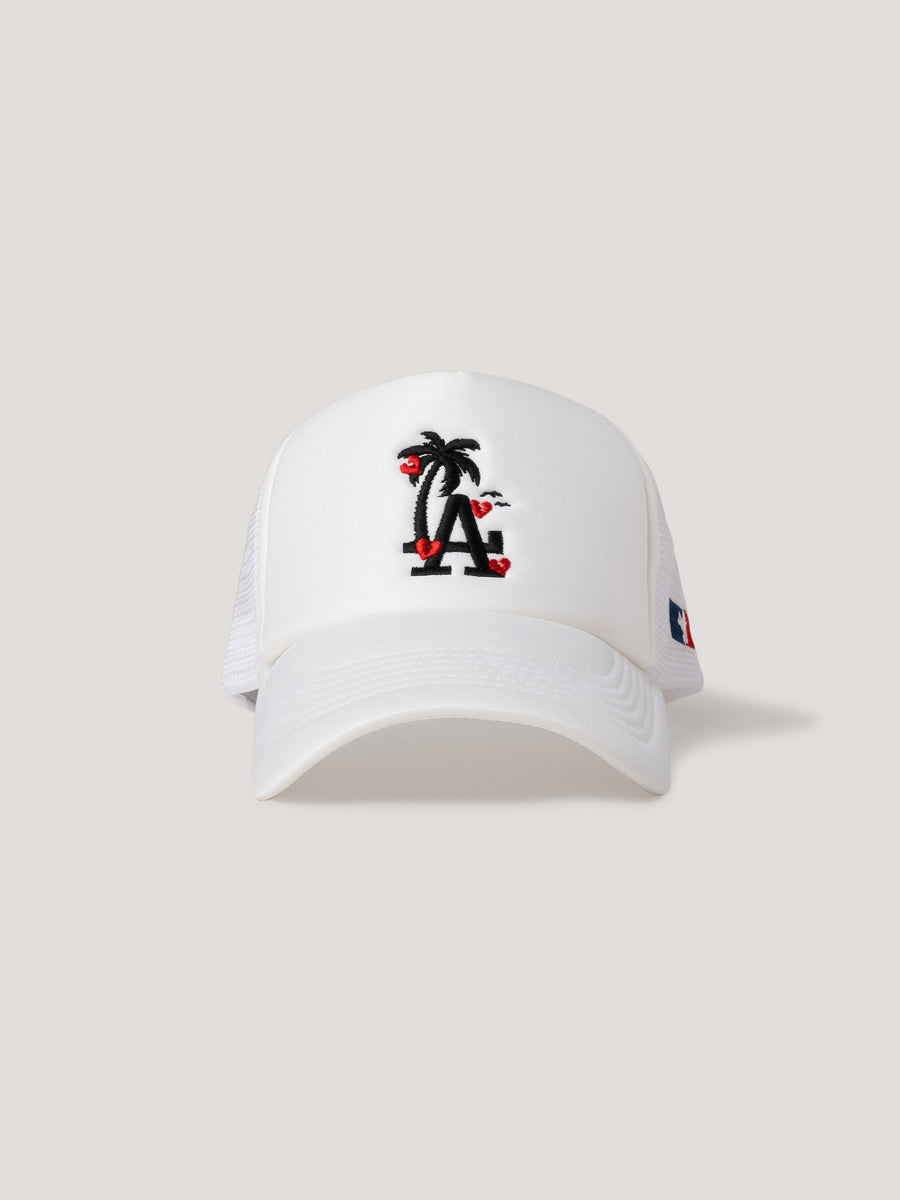 Lost Angels Mesh Cap (White) – SUNSET COAST